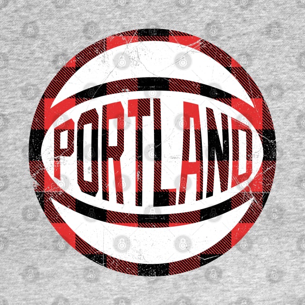 Portland Retro Ball - Lumberjack White 2 by KFig21